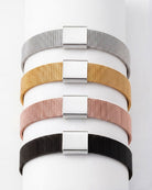 Lima Mesh Bracelet Birth Details - MILA CANTES